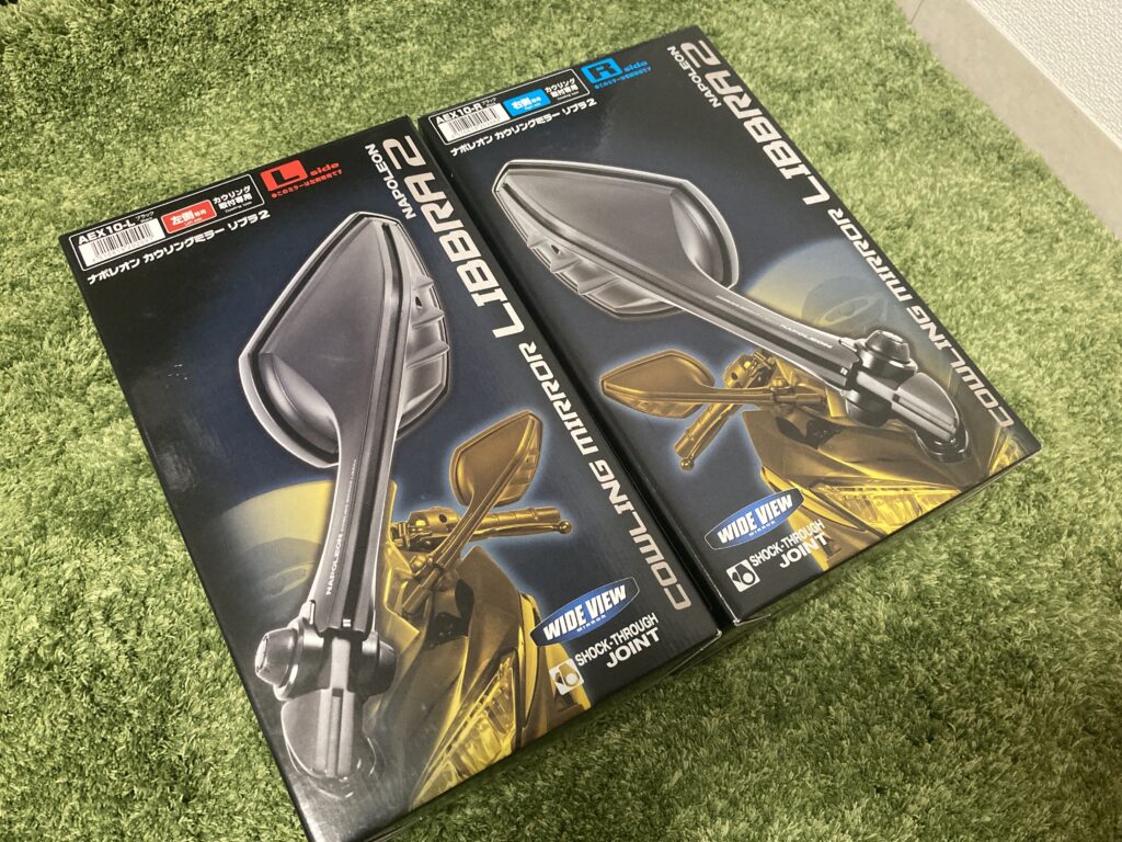 Ninja400のミラーが折れたのでTANAXリブラ2(AEX-10)に交換してみた